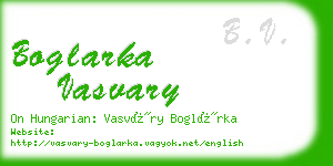 boglarka vasvary business card